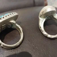 انگشر دست ساز فیروزه و عقیق شیری|جواهرات|تهران, قیام|دیوار