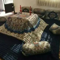 لحاف کرسی مدل آقشام دست دوز با کلیه لوازمات همراه