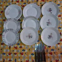 چاقو  بشقاب میوه خوری چینی