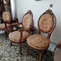 مبل فرهی با میز ناهارخوری هشت نفره با میز وعسلی