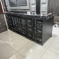 میزمدیریت ال مشکی مرمر زرکالا