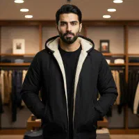 کاپشن مردانه مشکی. پرداخت درب منزل