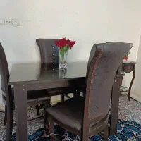 میز ناهار خوری چهارنفره|میز و صندلی غذاخوری|اهواز, کوی جواهری|دیوار