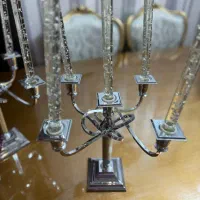 دو عدد شمعدان ۵ شعله در حد نو|لوستر و چراغ آویز|خوی, |دیوار