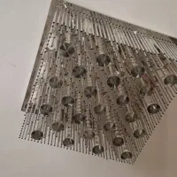 لوستر سقفی مدرن کریستالی چند حالته ریموت کنترل دار|لوستر و چراغ آویز|شاهین‌شهر, بنیاد ازدواج|دیوار