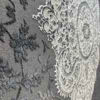 فرش ماشینی کاشان ترنج مشکی نقرهای۱/۵و۴و۶و۹و۱۲متری|فرش|تهران, بازار|دیوار