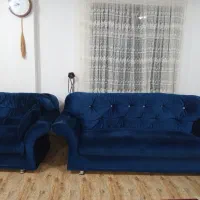 مبل 7نفره کارکرده همراه میز عسلی
