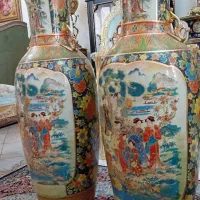 جفت گلدان بزرگ کنارسالنی ۹۰سانتی|صنایع دستی و سایر لوازم تزئینی|تهران, قلهک|دیوار