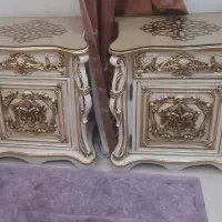 سرویس خواب تمام چوب سلطنتی کار دست طلاکوب واقعی|تخت و سرویس خواب|فشم, |دیوار