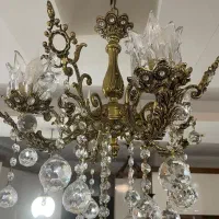 دو عدد لوستر برنز اصل