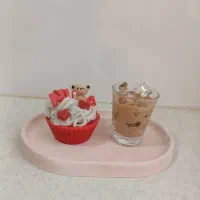 شمع کاپ کیک و شات قهوه