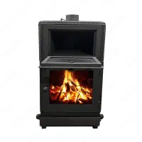 بخاری هیزمی آلاچیق ویلایی کف و سقف چدن|بخاری، هیتر، شومینه|مریوان, |دیوار