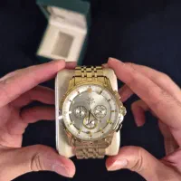 ساعت مردانه الگانس پلاس مدل EP0815G بند طلایی