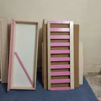 تخت کودکانه یک نفره همراه با تشک