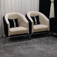 مبل هفت نفره مشکی سفید|مبلمان خانگی و میز عسلی|بندر کنگان, |دیوار