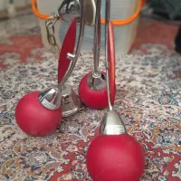 لوستر سه حبابه گل