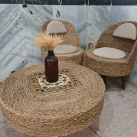 کیکه یا واقعیه نه عزیزم میز و صندلی حصیریه