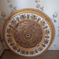 گل سقفی لوستر|لوستر و چراغ آویز|کرج, کرج نو|دیوار