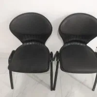 صندلی صدفی رویه چرمی