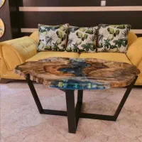 انواع میز روستیک ، رزینی (آپادانا)|مبلمان خانگی و میز عسلی|چناران, |دیوار