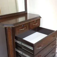 آینه و دراور چوبی|جاکفشی، کمد، دراور|تهران, نیکنام|دیوار