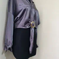 شومیز ساتن حلقه ای مجلسی خاص|لباس|قرچک, شهرک گلها|دیوار