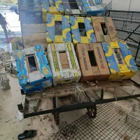 گاری چهار چرخ تابلوی میوه