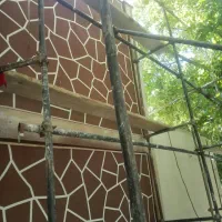نقاشی ساختمان اجرای طرح سنگ