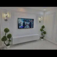 بازسازی کاغذ دیواری کناف نقاشی Tv wallسقف کاذب