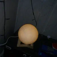 چراغ خواب طرح ماه پایه چوبی|ریسه و چراغ تزئینی|نیشابور, دارایی|دیوار