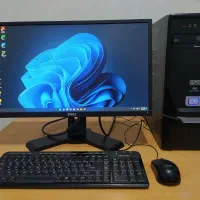 کامپیوتر قدرتمند i5 رم 8 گرافیک 2 مانیتور 22 LED