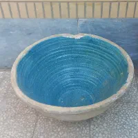 تغار سفالی لعابی قدیمی