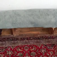 صندلی ونشیمین تمام چوب راش رنگ شده  سالم