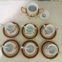 قهوه خوری ژاپن طلا کاری