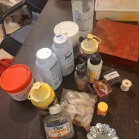 رنگ اکرولیک ورق طلا و شمع سازی و غیره