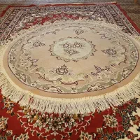 فرش ماشینی کاشان یک ونیم در دومتر وپادری|فرش|تبریز, |دیوار