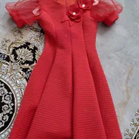 لباس قرمز عروسکی مناسب سن ۸ سال نا ۱۰ یال|لباس|کرج, برغان|دیوار