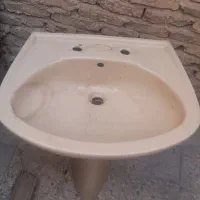 روشویی سرامیکی سایز بزرگ سالم (دستشویی)