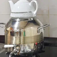 ست کتری و قوری استیل با کف چدن با تخفیف|قوری، کتری، قهوه‌ساز دستی|شهرکرد, |دیوار