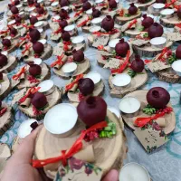 گیفت یلدا مدارس چوبی شمع فال انار لیبل یلدا شکوفه|صنایع دستی و سایر لوازم تزئینی|مشهد, خواجه ربیع|دیوار