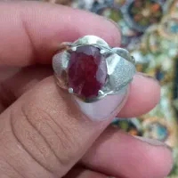 انگشتر شجر قائم و یاقوت سرخ آفریقایی|جواهرات|لاهیجان, بازکیاگوراب|دیوار