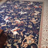 فرش دوازده متری طرح شکار
