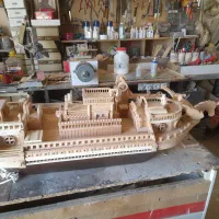 کشتی های  چوب ساخت|مجسمه، تندیس، ماکت|اراک, |دیوار