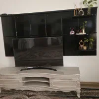 میز تلویزیون همراه با پنل پشت