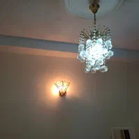 لوستر کریستالی و دیوارکوب