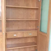 کتابخانه درب دار چوبی|کتابخانه، شلف، قفسههای دیواری|تهران, زرگنده|دیوار