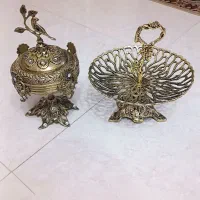 میوه خوری و شکلات خوری برنز
