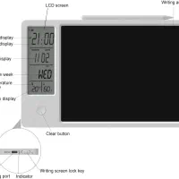 وایت برد دیجیتال ۹.۵ اینچی با ساعت و پایه|لوازم التحریر|تبریز, |دیوار