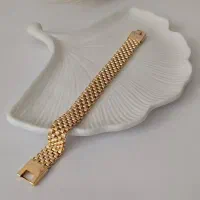 انواع دستبندهای استیل آب طلا کاری شده|بدلیجات|شیراز, باغ تخت|دیوار