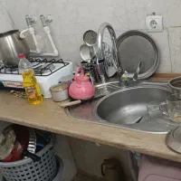 سینک با صفحه ام دی اف و شیر اهرمی